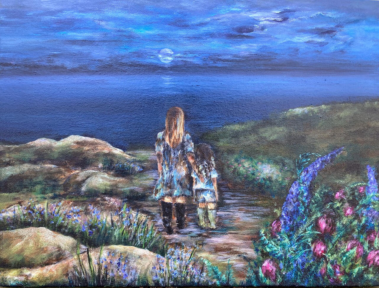 Connection 16x12 acrylic/cradled canvas