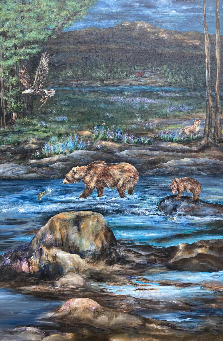 Acrylic on canvas large