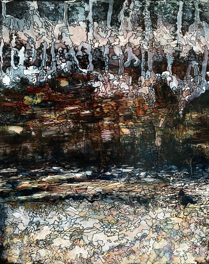 Acrylic on cradeled board